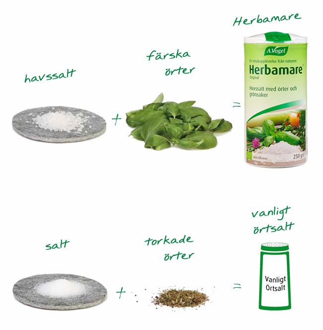 Herbamare Örtsalt - salt med örter & grönsaker - Life